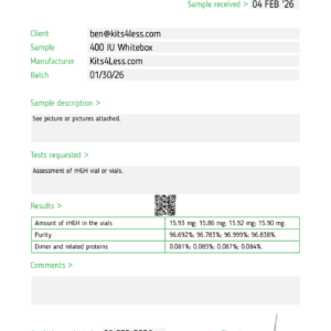 HGH Whitebox | 400 IU