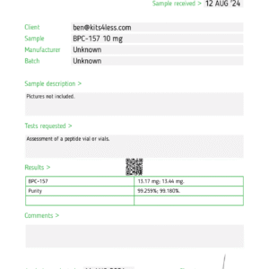 BPC-157 10mg (Single Vial)