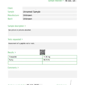 Tirzepatide 10mg (Single Vial)