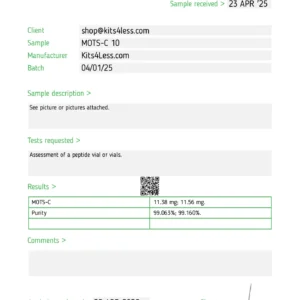 MOTS-C 10mg Vial (Single Vial)