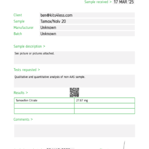 Tamoxifen (Nolvadex) 20mg