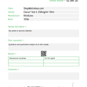 Clarus² Test E 250 10ml