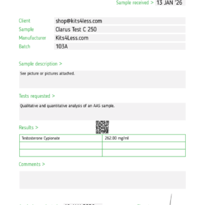 Clarus² Test C 250 10ml