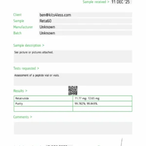 Retatrutide 600mg Kit