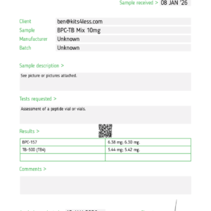 BPC-157/TB-500 BLEND 100mg Kit