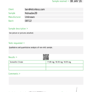 Tamoxifen (Nolvadex) 20mg