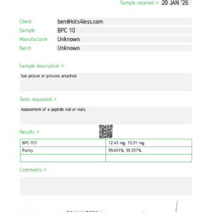 BPC-157 10mg (Single Vial)